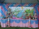 FOTOS DE DECORACAO FESTA INFANTIL - DECORACAO BARBIE CINDERELA COM BALOES DE LATEX FEITO PELA MARIA FUMA�A FESTAS