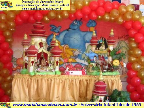 Decoraão de Aniversrio Infantil - Maria Fumaa Festas - Aladin (foto1)