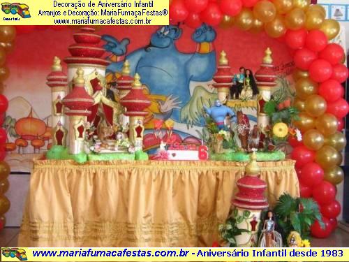 Decoraão de Aniversrio Infantil - Maria Fumaa Festas - Aladin (foto2)
