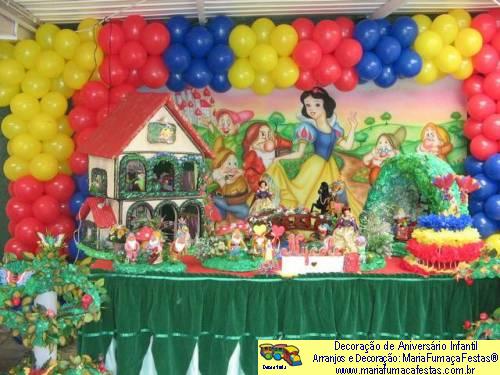 Branca de Neve - Decoraão de Aniversrio Infantil - MariaFumaaFestas® - Taguatinga-DF - fone: (61)35636663 - foto18