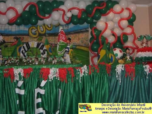Futebol - Decorao de Aniversrio Infantil - MariaFumaaFestas - Taguatinga-DF - fone: (61)35636663