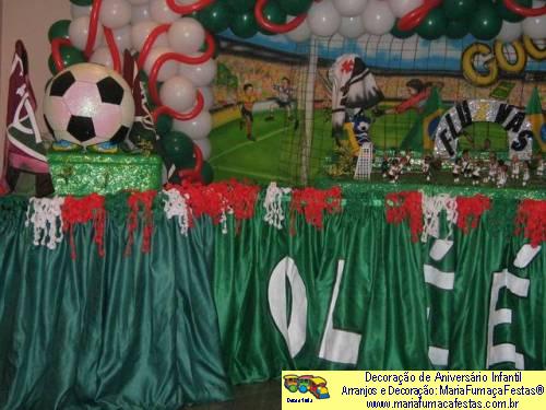Futebol - Decoração de Aniversário Infantil - MariaFumaçaFestas® - Taguatinga-DF - fone: (61)35636663