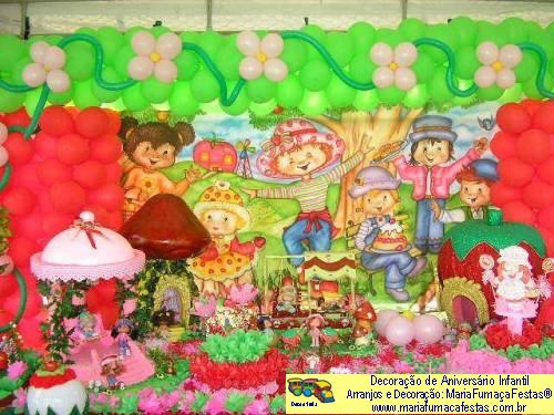 Moranguinho - Decoraão de Aniversrio Infantil - MariaFumaaFestas® - Taguatinga-DF - fone: (61)35636663