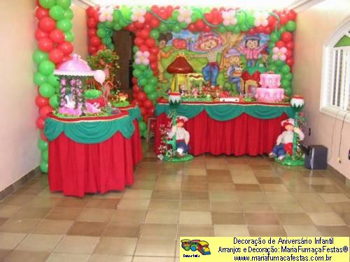 Moranguinho - Decoração de Festa  Aniversário Infantil - MariaFumaçaFestas® - Taguatinga-DF - fone: (61)35636663