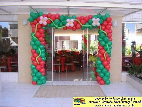 Moranguinho - Decoraão de Aniversrio Infantil - MariaFumaaFestas® - Taguatinga-DF - fone: (61)35636663