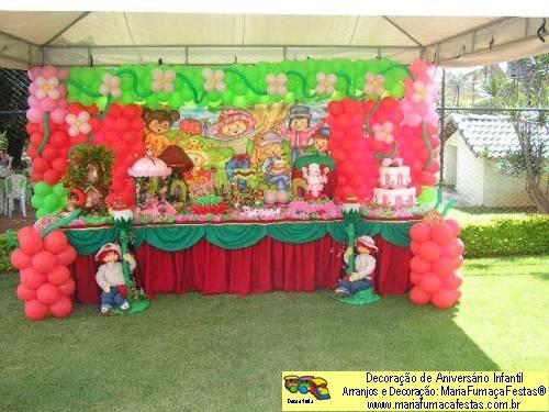 Moranguinho - Decoração de Aniversário Infantil - MariaFumaçaFestas® - Taguatinga-DF - fone: (61)35636663