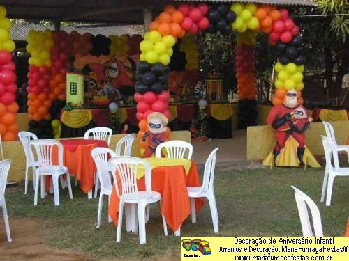 Os Incrveis - Decorao de Aniversrio Infantil - MariaFumaaFestas - Taguatinga-DF - fone: (61)35636663