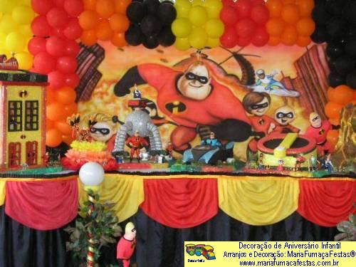 Os Incrveis - Decorao de Aniversrio Infantil - MariaFumaaFestas - Taguatinga-DF - fone: (61)35636663