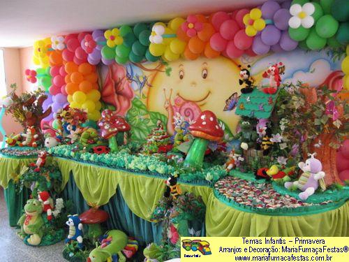 Primavera - Decoraão de Aniversrio Infantil - MariaFumaaFestas® - Taguatinga-DF - fone: (61)35636663