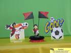 Futebol, Velinha Personalizada, Lembrancinhas de Mesa, Temas Infantis, Decoraão Infantil, Dicas de Festa Infantil, Piruliteiro Temtico, MariaFumaaFestas, Maria Fumaa Festas