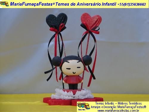 Lembrancinha de Mesa para Aniversrio Infantil - Pucca