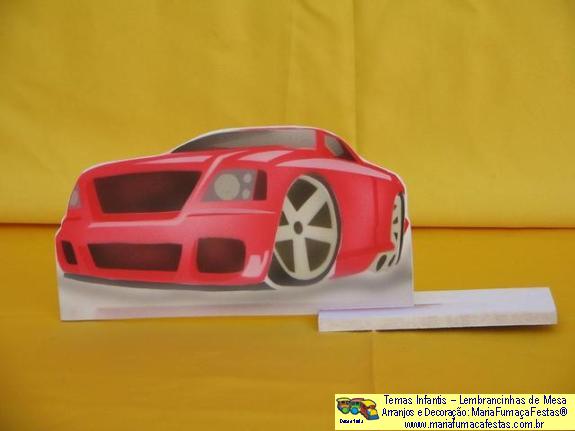 Lembrancinha de Mesa - Tema Carros