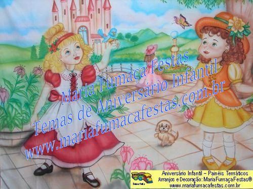 Painel Temtico Castelo de Bonecas (foto 27), Velinha Personalizada, Lembrancinhas de Mesa, Temas Infantis, Decoraão Infantil, Dicas de Festa Infantil, Piruliteiro Temtico, MariaFumaaFestas, Maria Fumaa Festas