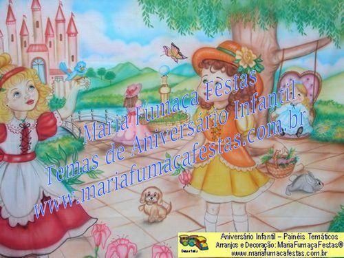 Painel Temtico Castelo de Bonecas (foto 28), Velinha Personalizada, Lembrancinhas de Mesa, Temas Infantis, Decoraão Infantil, Dicas de Festa Infantil, Piruliteiro Temtico, MariaFumaaFestas, Maria Fumaa Festas