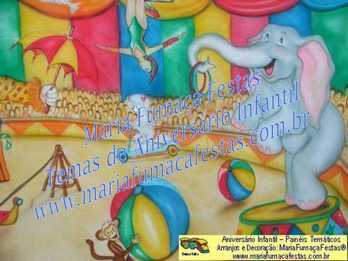 Painel Temtico Circo / Palhaos (foto 38), Velinha Personalizada, Lembrancinhas de Mesa, Temas Infantis, Decoraão Infantil, Dicas de Festa Infantil, Piruliteiro Temtico, MariaFumaaFestas, Maria Fumaa Festas