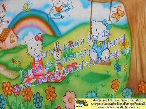 Painel Temtico Hello Kitty (foto 45), Velinha Personalizada, Lembrancinhas de Mesa, Temas Infantis, Decoraão Infantil, Dicas de Festa Infantil, Piruliteiro Temtico, MariaFumaaFestas, Maria Fumaa Festas