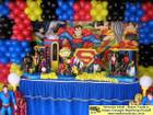 LigaJustica_43 - Decoraão com o Tema Infantil Liga da Justia