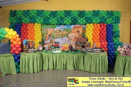 Imagem/Foto - Decoraão de Aniversrio - Temas Infantis - Arca de No (foto 10), Aniversrio Gospel, Festa Infantil Gospel, Temas Evanglicos para crianas, Aniversrio de crianas evanglicas, Festa Evanglica no DF