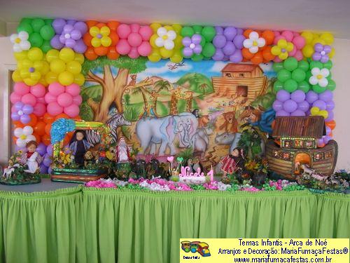 Imagem Tema Infantil Arca de No - Maria Fumaa Festas