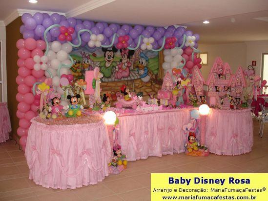 Imagem Decoraão de Festa Infantil - Motivo Temtico Baby Disney Rosa da Maria Fumaa Festas (16)