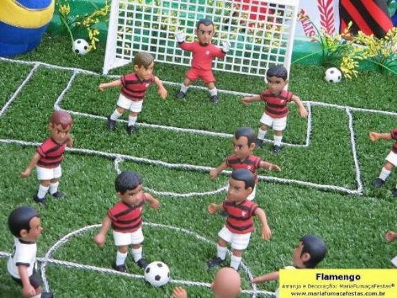 imagem temas infantis mesas temticas futebol flamengo - rubro-negro