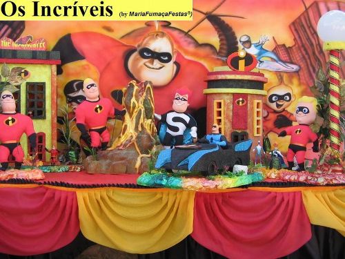 imagem - Temas Infantis - Os Incrveis - The Incredibles - Maria Fumaa Festas