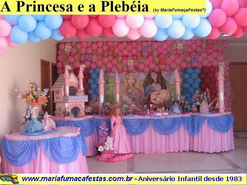 Imagem Decoraão de Festa Infantil - Motivo Temtico A Princesa e a Plebia Maria Fumaa Festas (98)