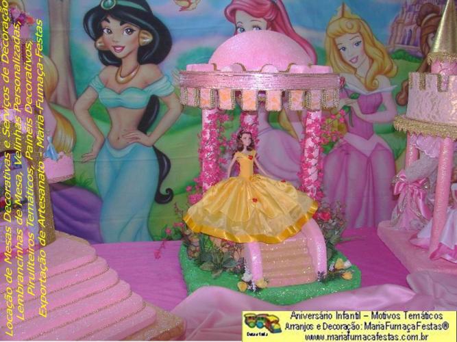 Imagem Decoraão de Festa Infantil - Motivo Temtico As Princesas Maria Fumaa Festas (04)