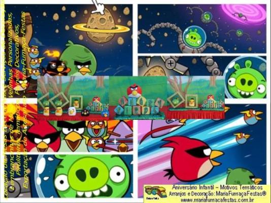 Imagem Decoraão de Festa Infantil - Motivo Temtico Angry Birds Maria Fumaa Festas (00)