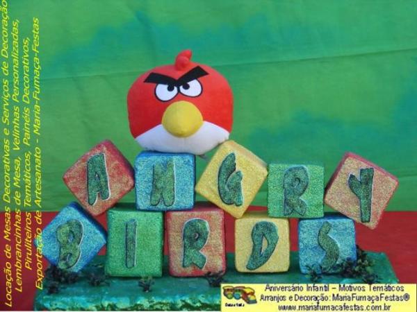 Imagem Decoraão de Festa Infantil - Motivo Temtico Angry Birds Maria Fumaa Festas (03)