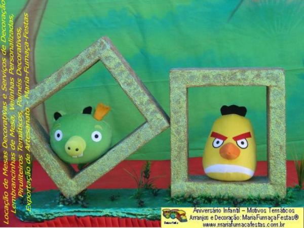 Temas Infantis desenvolvidos pela Maria Fumaça Festas - Decoração de festa Angry Birds da Maria Fumaça Festas