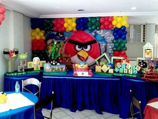 Temas Infantis desenvolvidos pela Maria Fumaa Festas - Decoraão de festa Angry Birds da Maria Fumaa Festas