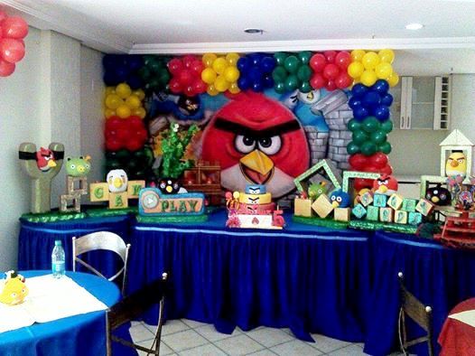 Imagem Decoraão de Festa Infantil - Motivo Temtico Angry Birds Maria Fumaa Festas (07)