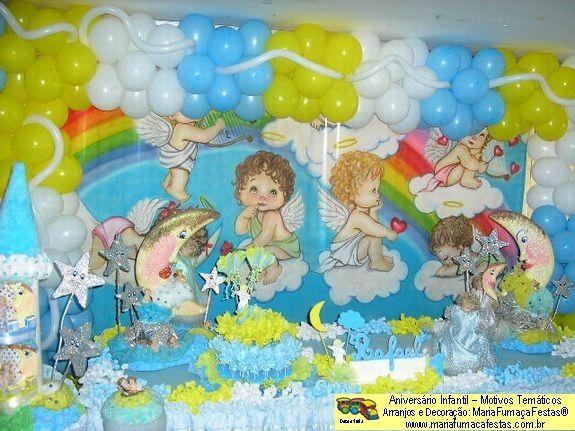 Anjinho_01 - Decoraão de Aniversrio Infantil