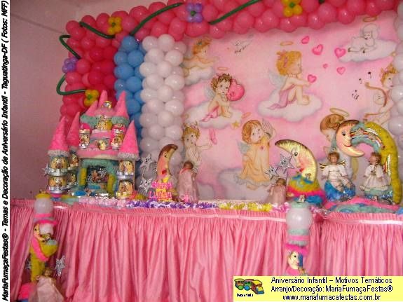 Anjinho_07 - Decoraão de Aniversrio Infantil Anjinhos da Maria Fumaa Festas
