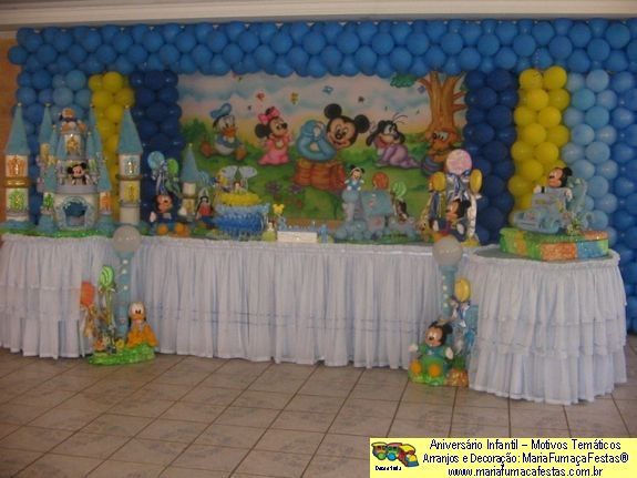 BabyDisneyAzul_02- Imagem Aniversrio Infantil - Baby Disney, Decoraão Disney Bebê