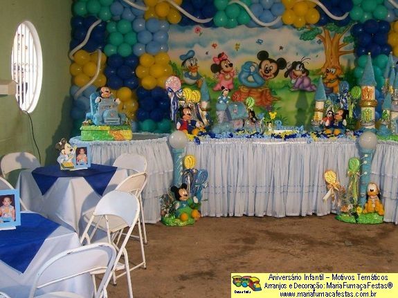 BabyDisneyAzul_69 - Imagem Aniversrio Infantil - Baby Disney, Decoraão Disney Bebê