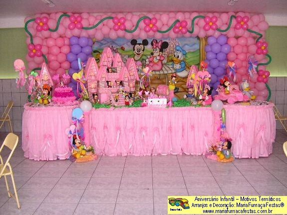 Imagem Decoraão de Festa Infantil - Motivo Temtico Baby Disney Rosa da Maria Fumaa Festas (BabyDisneyRosa_06)