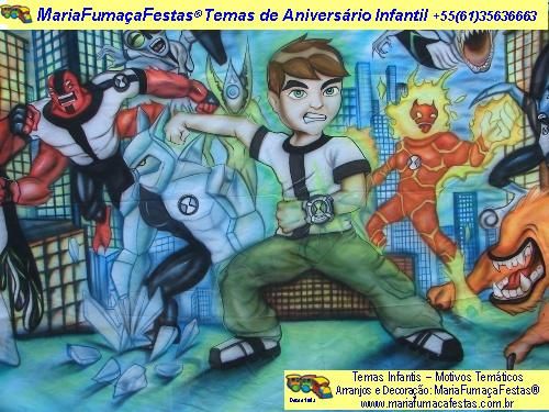 Foto de Decoraão de Festa de Aniversrio Infantil - Motivo Temtico Ben 10 (08)