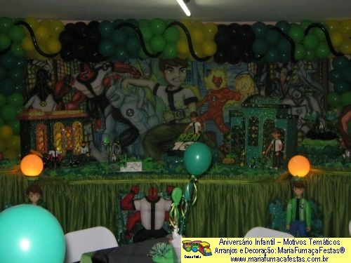 Foto de Decoraão de Festa de Aniversrio Infantil - Motivo Temtico Ben 10 (09)