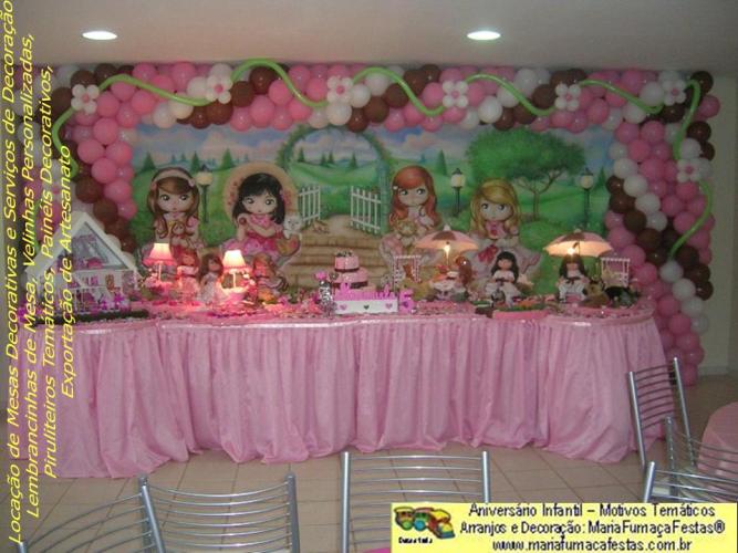 Decoraão de Aniversrio Infantil da Maria Fumaa Festas - Bonecas Jolie (foto 02)