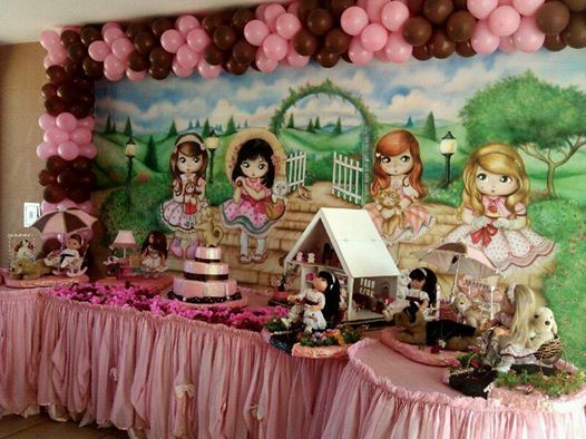 Decoraão de Aniversrio Infantil da Maria Fumaa Festas - Bonecas Jolie (foto 03)