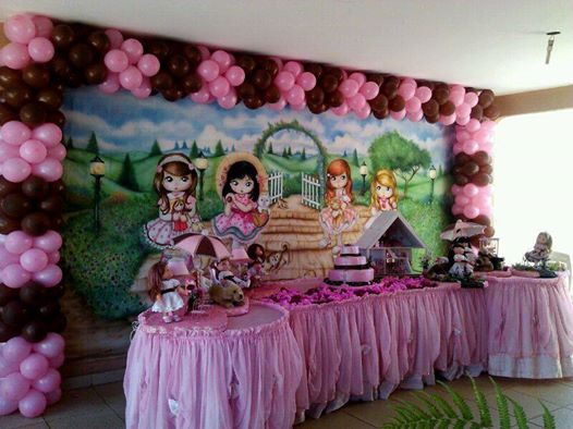 Decoraão de Aniversrio Infantil da Maria Fumaa Festas - Bonecas Jolie (foto 07)