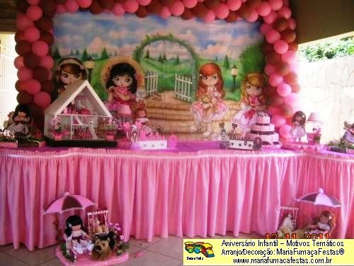 Decoraão de Aniversrio Infantil da Maria Fumaa Festas - Bonecas Jolie (foto 09)