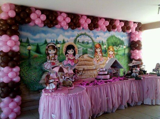 Decoraão de Aniversrio Infantil da Maria Fumaa Festas - Bonecas Jolie (foto 13)