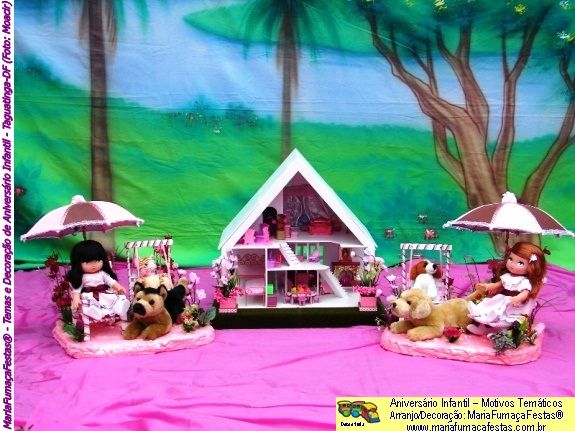 Decoraão de Aniversrio Infantil da Maria Fumaa Festas - Bonecas Jolie (foto 14)