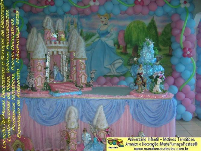 Decoraão Festa de Aniversrio Infantil Cinderela da Maria Fumaa Festas  (foto 03)