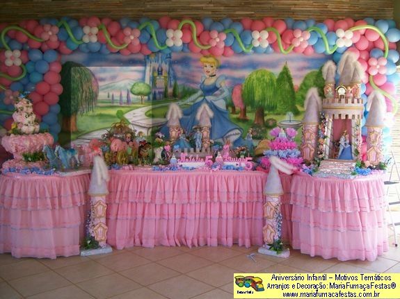 imagem Cinderela_29 - Decoraão com Tema Aniversrio Infantil da Cinderela