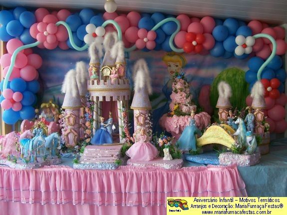 imagem Cinderela_31 - Decoraão com Tema Aniversrio Infantil da Cinderela