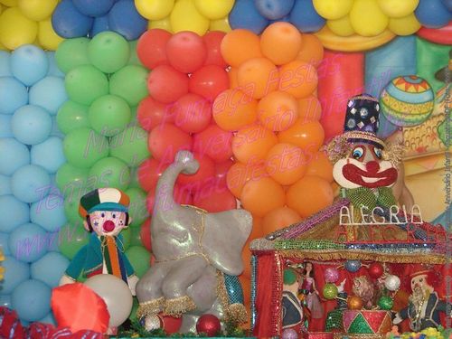 foto/imagem do Tema de Aniversrio Infantil Circo/Palhaos (foto Circo_07) - Maria Fumaa Festas